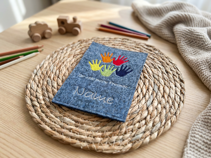 Preview: Meine Freunde Gotteslobhülle - Vollstick Stickdatei